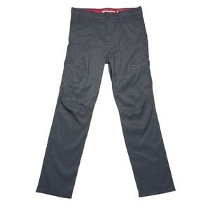 Wrangler ATG Pants Boys 16 R Dark Gray All Terrain Gear Straight Leg Stretch